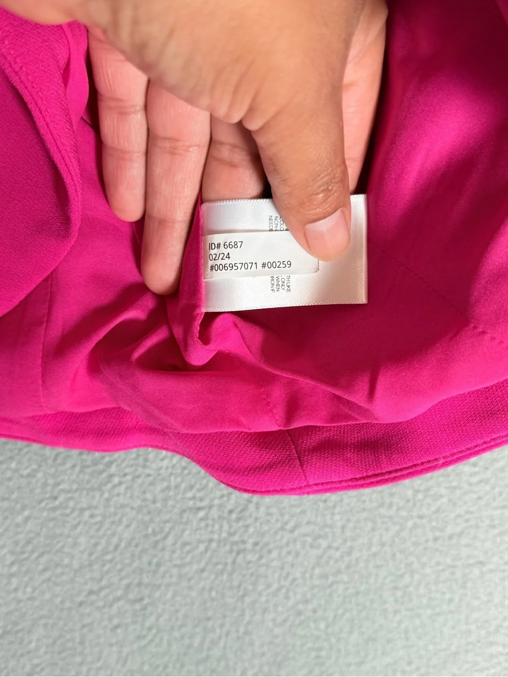 Express Vibrant Fuchsia Button Front Vest - Picture 4 of 8